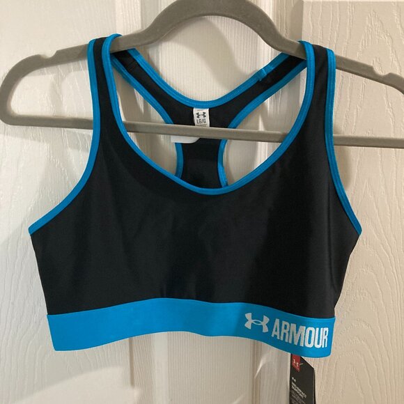 Under Armor Mid Impact Womens Sports Bra, Large, NWT - Picture 1 of 5